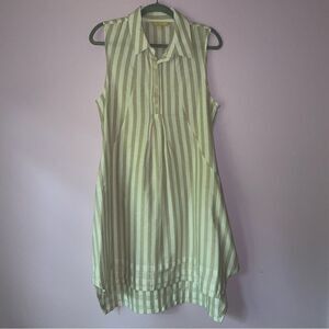 Hope & Harlow Dress Size 10 Stipe Collar Sleeveless Sundress Coastal Boho